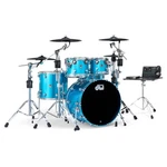 Dwe 5PC Complete Electronic/acoustic Drum Set W/roland Cymbals Laser Blue. Fixed Price $8999.00.