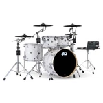 Dwe 5PC Complete Electronic/acoustic Drum Set W/roland Cymbals White Marine. Fixed Price $8699.00.