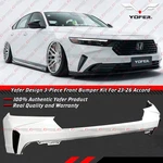 For 2023-26 Honda Accord 11TH Yofer Pearl White 3PC Front Bumper Replacement Kit. Fixed Price $435.99.