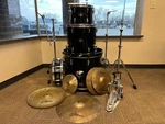 Pickup Only Tama Imperialstar 4-PIECE Drum Set W/zildjian Cymbals Stands (read!). Fixed Price $479.00.