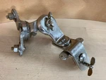 Leedy & Ludwig 50S Vtg Hoop Clamp Rack Tom Mount Ratchet Arm Holder Part Nickel. Fixed Price $75.00.