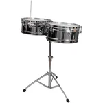Toca Elite Series Steel Timbales 14" 15" Chrome Drums With Stand. Fixed Price $329.99.