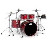 Dwe 5PC Complete Electronic/acoustic Drum Set Black Cherry Metallic. Fixed Price $9299.00.