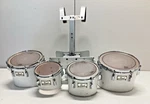 Pearl Marching Band Tenors Quad Tom Drums With Harness 8 10 12 13. Fixed Price $249.99.