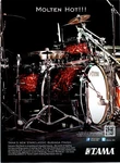 2011 Print Ad Tama Volcanic Red Burst Drums Bubinga Finish Starclassic Line-up. Fixed Price $9.95.