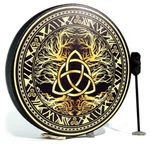 Sacred Celtic Drum "trinity Knot", Viking Instrument, Shamanic Healing Tool. Fixed Price $360.00.
