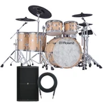 Roland VAD716 V-drums Electronic Set Gloss Natural Monitor Kit. Fixed Price $9799.99.
