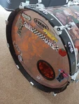 Rci Acrylic Stained Bass Drum, Custom Wrap 20X28. Fixed Price $389.40.