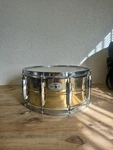 Pearl Sensitone Custom Alloy Brass Shell Snare Drum With Case. Fixed Price $460.45.