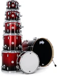 Pdp Concept Maple Shell Pack 7-PIECE Red To Black Sparkle Fade. Fixed Price $1299.99.