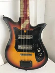 1960S Teisco Electric Guitar - Two Goldfoil Pickups Tulip Mij. Fixed Price $150.00.