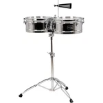 Gon Bops Fiesta Series Timbale Set 13 And 14 In. Chrome. Fixed Price $544.99.