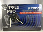Pyle Pro PTED01 Electronic Tabletop Drum Kit W/ Box, Manua & Sticks. Fixed Price $80.00.