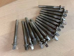 Ludwig Lot Of 16X 1-7/8-IN Tension Rod Snare Drum Rack Tom Parts Nickel 60S Vtg. Fixed Price $16.00.