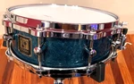 Sonor Birdseye Maple Snare Drum Delite Series 14"X5" Turquoise Blue Gloss Finish. Fixed Price $865.99.