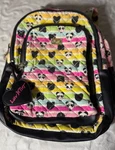 Luv Betsey Johnson Panda Rainbow Quilted Backpack School Travel Bag 16X12X6" Edm. Fixed Price $27.30.