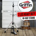 Griffin 2 Leg Hi-hat Stand Percussion No High Pedal Cymbal Drum Mount. Fixed Price $110.05.