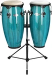 Toca Percussion Synergy Wood Conga Set - Bahama Blue. Fixed Price $399.99.