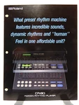 Roland CR-80 Human Rhythm Player Vtg 1990 Machine Bi Fold Brochure Vg!. Fixed Price $21.74.