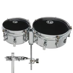Latin Percussion LP845-K 6" And 8" Mini Snare Timbales With Mount Steel. Fixed Price $299.99.