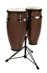 Toca Synergy Wood Conga Drum Set Percussion W/ Stand - Tobacco Brown. Fixed Price $419.99.