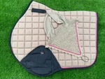 English Jump Saddle Pad Set Horse Riding Tack + Fly Veil Matching. Fixed Price $54.75.