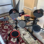 Ddrum Electronic Set W/ Mesh Heads Black/red No Bass Pedals. Fixed Price $99.00.