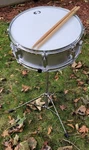 Cb Kaman 14 Silver Snare Drum Set W Stand, Backpack Case, Key ,sticks. Fixed Price $98.00.