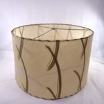 Mid Century Modern Lampshade Large Round Drum Fiberglass. Fixed Price $84.99.