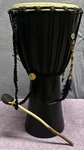 20 In X 10.5 Djembe Ghana, Africa Hand Carved Professional Travel Drum. Fixed Price $125.00.