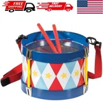 Musical Toy Drum For Children - Classic Design With Adjustable Strap & Sticks. Fixed Price $44.99.