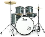 Pearl Roadshow 5-PIECE Complete Drum Set With Cymbals 22" Kick Aqua Blue. Fixed Price $725.99.