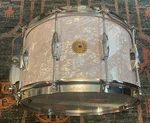 Gretsch Broadkaster 8X14 Snare Drum - White Marine Pearl. Fixed Price $759.00.