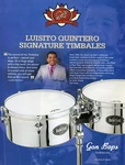 2017 Print Ad Of Sabian Gon Bops Luisito Quintero Signature Timbales. Fixed Price $9.99.