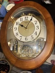 Rhythm Small World Quartz Musical Wall Clock 6 Melodies, Analog Brown 4MH780-R. Fixed Price $150.00.