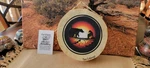 8" Tarahumara Drum Hand Painted Bear - Coyote By Navajo Native American Dori S.. Fixed Price $44.44.