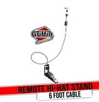 Remote Hi Hat Stand With Foot Pedal By Griffin Drummers Cable Auxiliary Cymbal. Fixed Price $123.92.