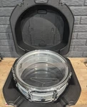 Vintage Ludwig X Thin Clear 14" 5" Resonant Snare Drum 8-LUG Blue/olive Badge. Fixed Price $399.00.