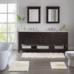 Madison Park Tufted Pearl Channel Fade / Stain Resistant Bath Rug 58" X 24". Fixed Price $25.00.