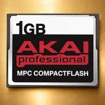 Akai 1GB Compactflash Cf Card For Mpc 2000, 2000XL, 1000, 2500, FAT16 Type. Fixed Price $29.95.