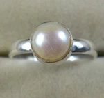Natural 5.70 Carat Tahitian White South Sea Pearl Round Gemstone Ring See Video. Fixed Price $25.19.