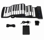 Portable 88-KEY Piano Keyboard Practice Card Silicon, Flexible, Roll-up. Fixed Price $39.99.