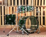 Pearl Crystal Beat Emerald Glass Acrylic Drum Set - 22X16,10X7,12X8,16X15. Fixed Price $2046.96.