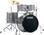Tama Stagestar 5-PIECE Complete Drum Set Cosmic Silver Sparkle. Fixed Price $749.99.