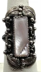 Tom Jack Jt Navajo Native American Sterling Silver Mother Of Pearl Ring Size 7. Fixed Price $85.00.