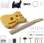 Diy Tele Style Electric Guitar Kit Gold Mahogany Body,maple Neck, Incl Parts!. Fixed Price $146.08.
