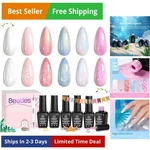 Beetles Pearl Gel Nail Polish Set - 6 Colors White Merm.... Fixed Price $22.02.