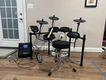 Alesis Nitro Electronic Set Simmons DA-25 Drum Amplifier, And Pdp Stool. Fixed Price $350.00.