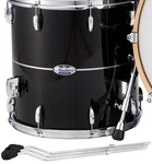 Pearl Masters Maple Complete 14X14" Quicksilver Black Floor Tom Drum Auth Dealer. Fixed Price $697.99.