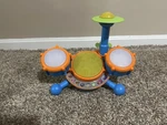Vtech Kidibeats Kids Drum Set Multi Color Missing 1 Stick Works Great. Fixed Price $6.00.